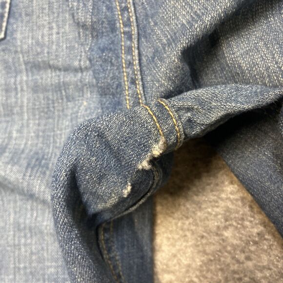 Vintage Jordan Craig Relaxed Straight Distressed Jeans Men's Size 42x34 Blue A - Picture 8 of 9